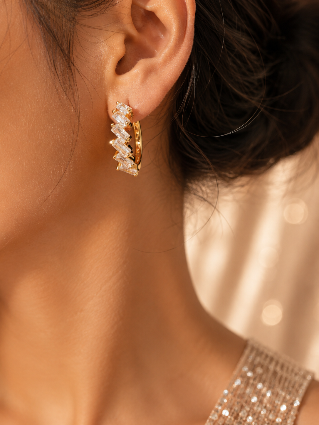 Champagne Spark Hoops