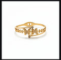 Graceful Gold Butterfly & Vine Bracelet