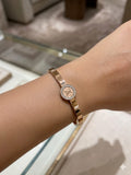 Crystal Monogram Rose Gold Bracelet