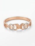 Rose Gold Butterfly Crystal Bangle